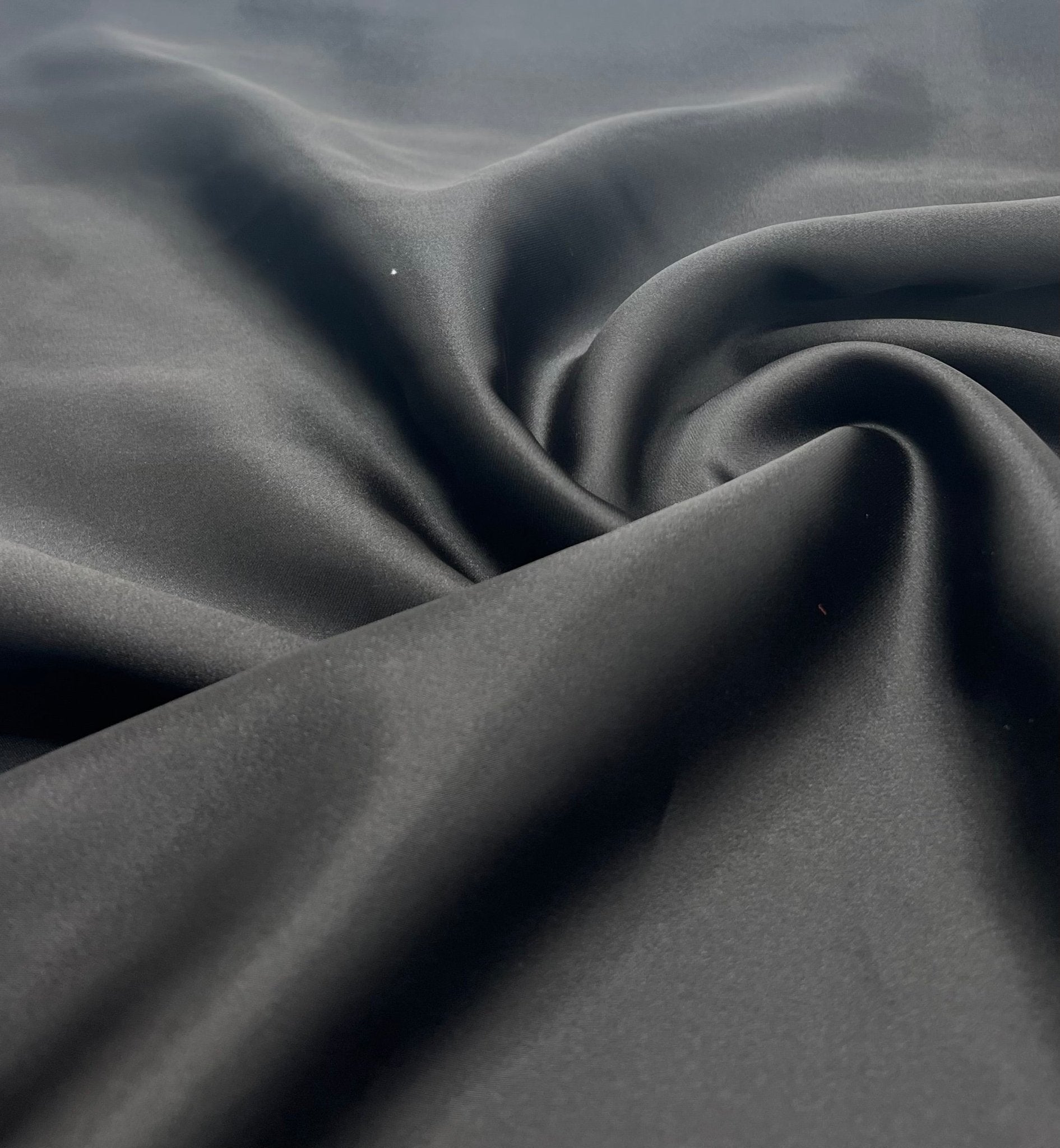 Black Satin Dress Craft Non Stretch Fabric - T9 Fabrics